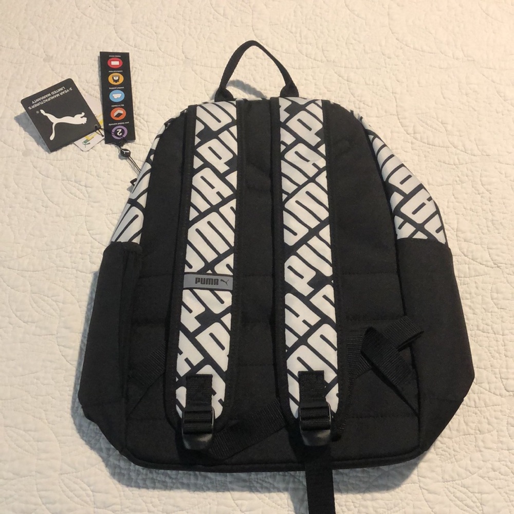 NWT Puma Black/white Backpack 🎒 - Picture 4 of 7